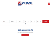 Tablet Screenshot of cardelli.com.br